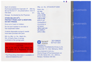 Uniprogestin 250 Injection 1ml