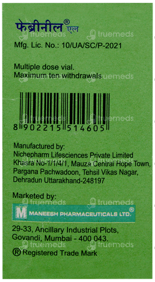 Febrinil L Injection 21Ml