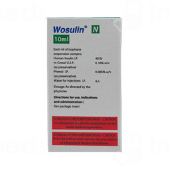 Wosulin N 40iu Injection 10ml Wosulin N 40iu Injection 10ml