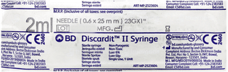 Bd Discardit Ii 2Ml Syringe 1