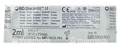 Bd Discardit Ii 2ml Syringe 1