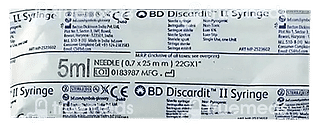 Bd Discardit Ii Syringe 5 ML