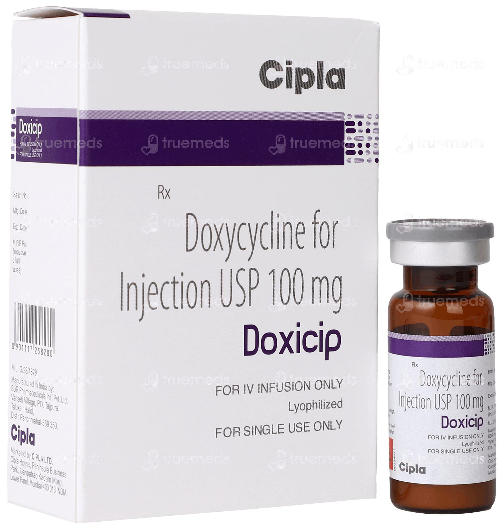 Doxicip 100 Mg Injection: Uses, Side Effects, Price & Substitutes