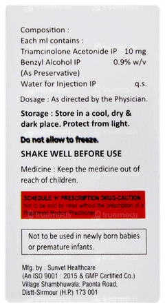 Tamcort 10 Injection 1ml