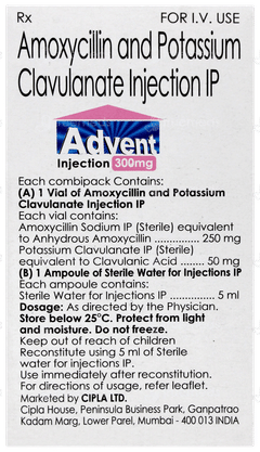 Advent 300mg Injection 1 Advent 300mg Injection 1