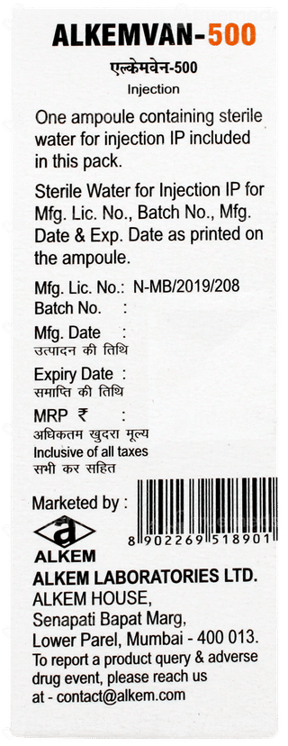 Alkemvan 500 Injection 1