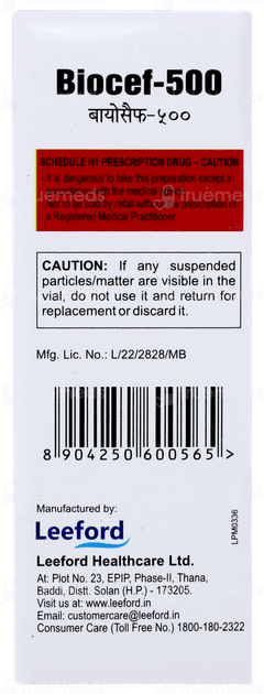 Biocef 500 Injection 1 Biocef 500 Injection 1