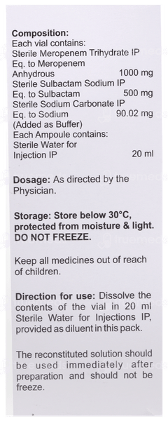 Meropace S Injection 1 Meropace S Injection 1