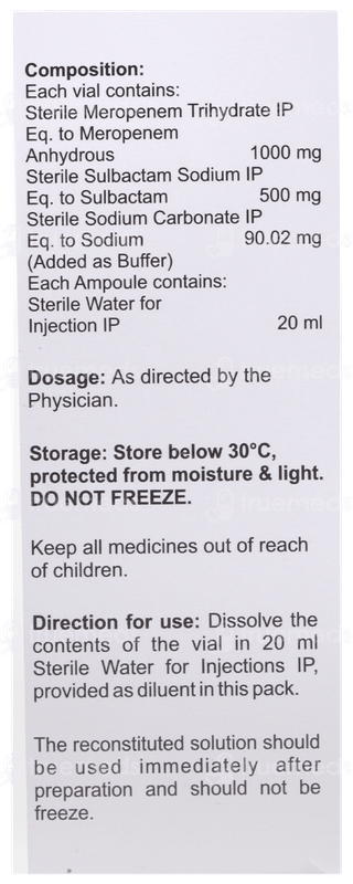 Meropace S Injection 1
