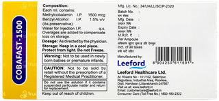 Cobafast 1500 Injection 1ml