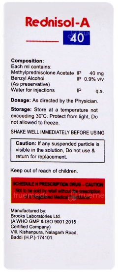 Rednisol A 40 Injection 1ml Rednisol A 40 Injection 1ml