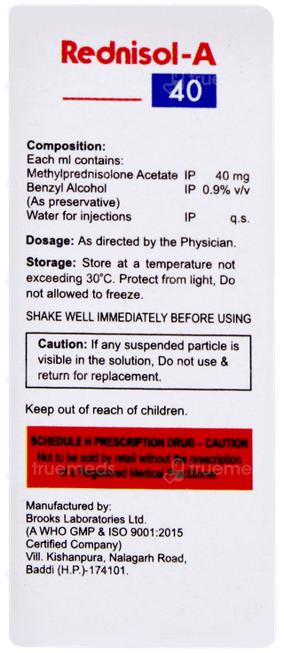 Rednisol A 40 Injection 1ml