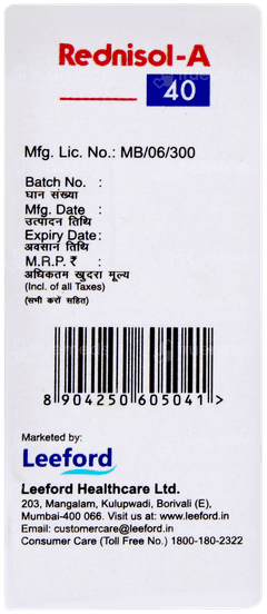 Rednisol A 40 Injection 1ml Rednisol A 40 Injection 1ml