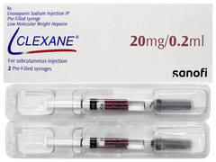 Clexane 20mg 0.2ml Pack Of 2 Injections