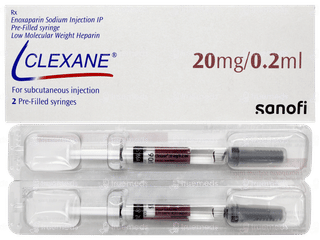 Clexane 20mg 0.2ml Pack Of 2 Injections