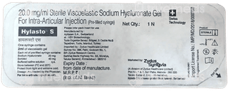 Hylasto S Injection 2Ml