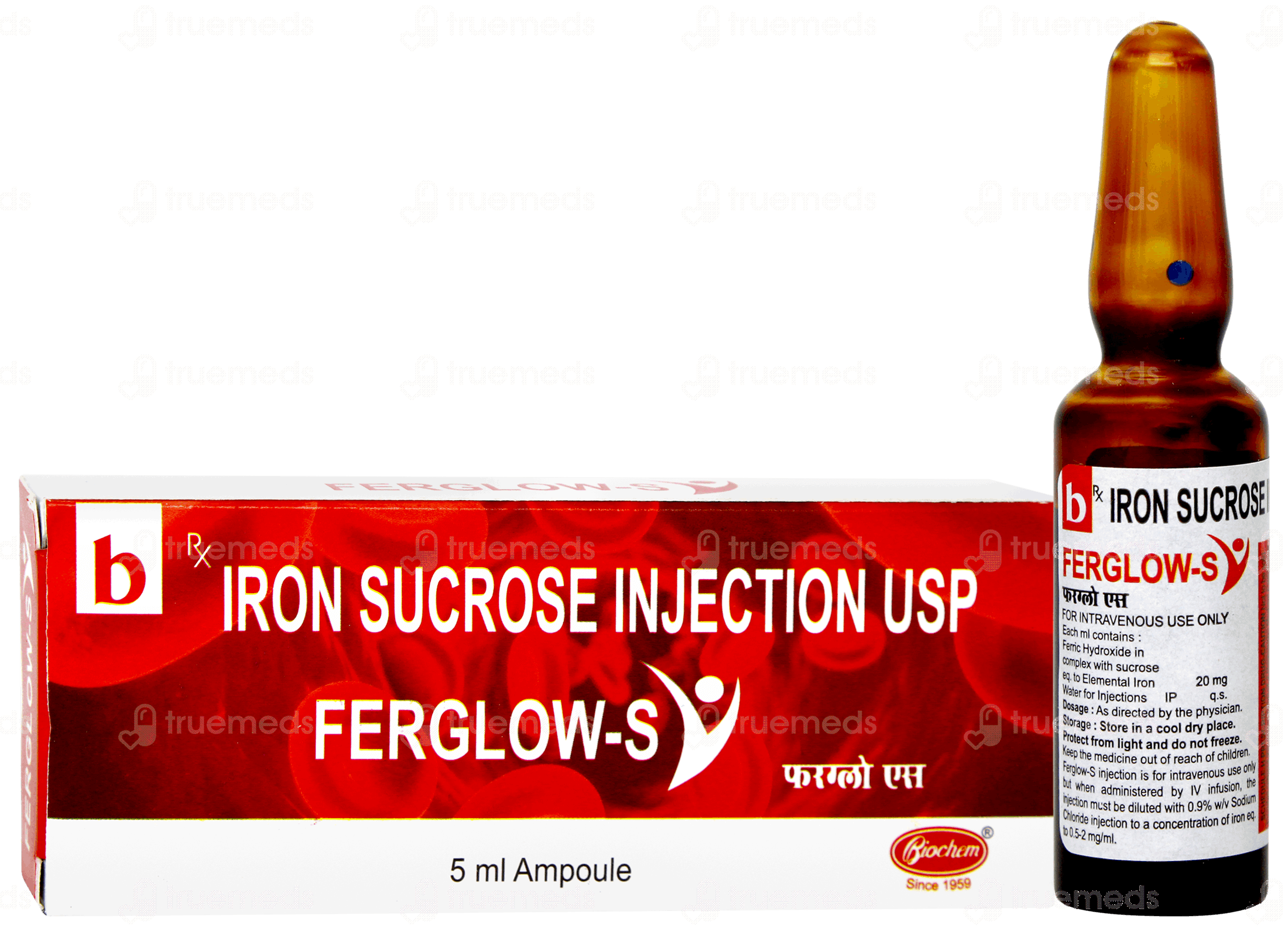 Feroco S Injection Ferglow S Injection 5 Ml - Uses, Side Effects, Dosage, Price | Truemeds