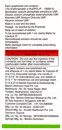Zyrop 10000 Injection 1 Zyrop 10000 Injection 1
