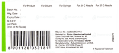 Zyrop 10000 Injection 1 Zyrop 10000 Injection 1