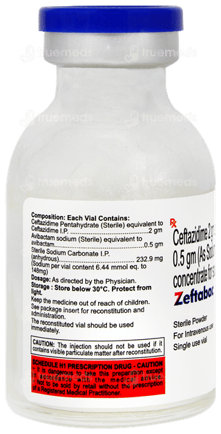 Zeftabac 2000/500mg Injection 20ml