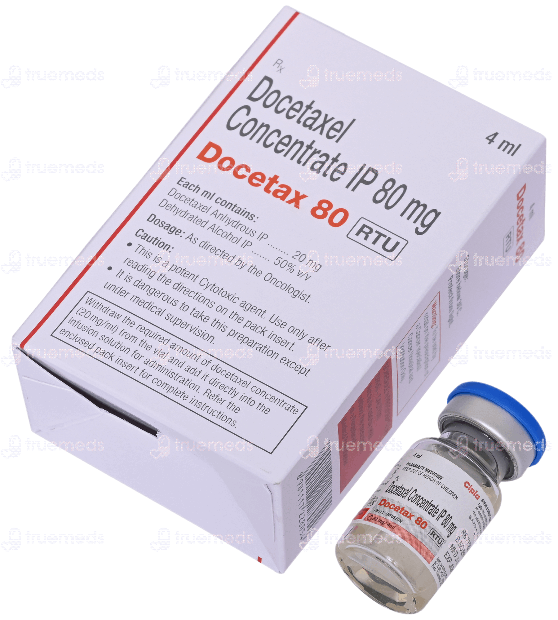 Docetax 80 Mg Rtu Injection 4 Ml - Uses, Side Effects, Dosage, Price ...