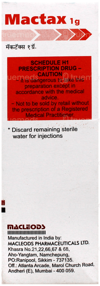 Mactax 1g Injection 1