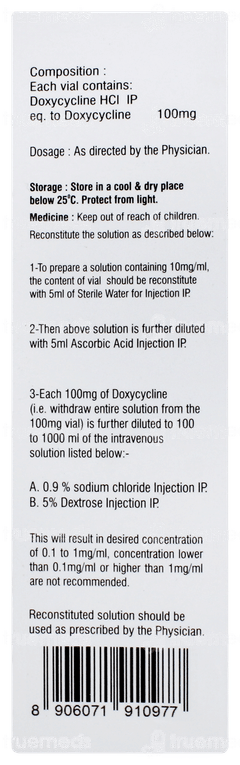 Doxycare 100 Injection 1 Doxycare 100 Injection 1