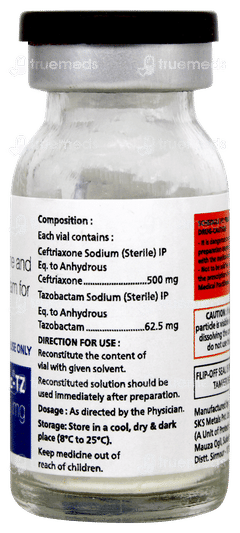 Cefmac Tz 562.5mg Injection 1 Cefmac Tz 562.5mg Injection 1