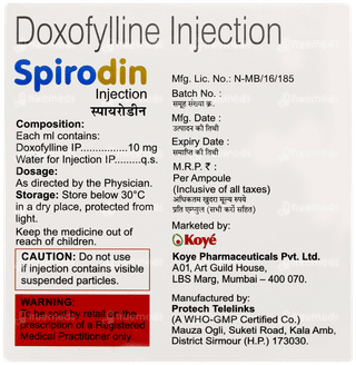 Spirodin Injection 10ml