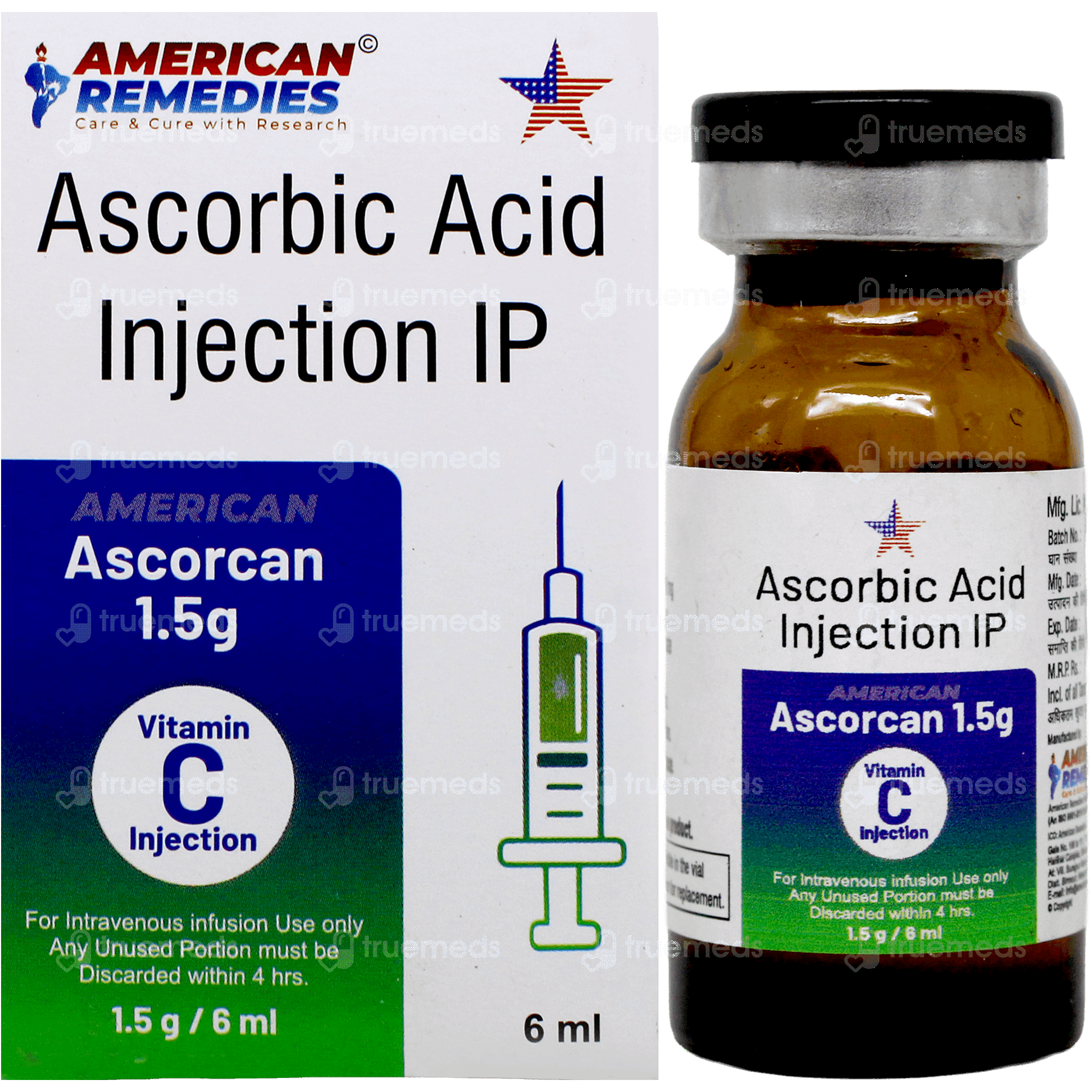 Ascorcan 15gm Injection 6ml - Uses, Side Effects, Dosage, Price | Truemeds