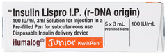 Humalog 100Iu Junior Kwikpen Injection 3Ml Humalog 100Iu Junior Kwikpen Injection 3Ml