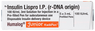 Humalog 100Iu Junior Kwikpen Injection 3Ml