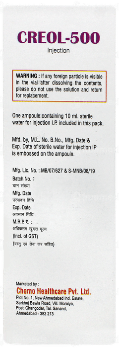 Creol 500 Injection 1 Creol 500 Injection 1