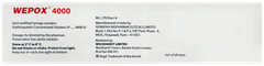 Wepox 4000 Injection 1.0ml Wepox 4000 Injection 1.0ml