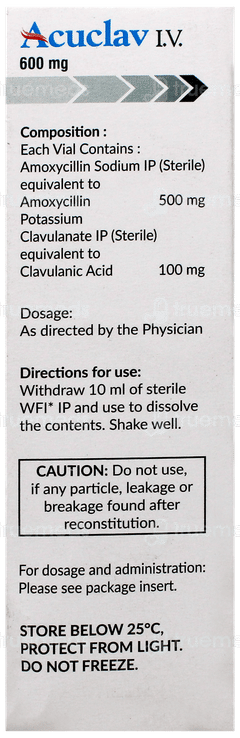 Acuclav Iv 600mg Injection 1