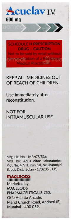 Acuclav Iv 600mg Injection 1