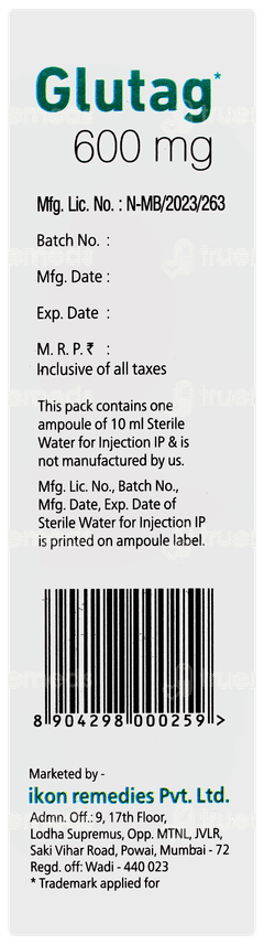 Glutag 600mg Injection 1