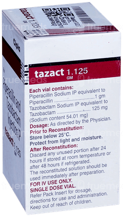 Tazact 1.125Gm Injection 1 Tazact 1.125Gm Injection 1