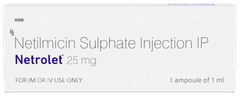 Netrolet 25mg Injection 1ml