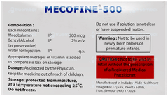 Mecofine 500 Injection 1Ml Mecofine 500 Injection 1Ml