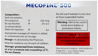 Mecofine 500 Injection 1Ml