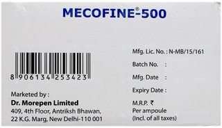 Mecofine 500 Injection 1Ml