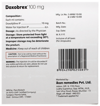 Doxobrex 100mg Injection 10ml