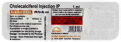 Ackitol D3 6l Injection 1ml Ackitol D3 6l Injection 1ml