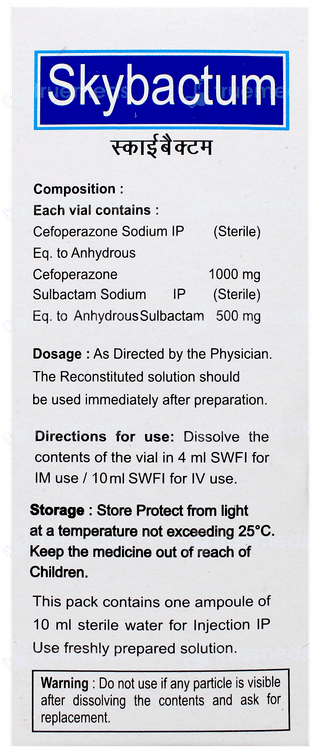 Skybactum 1.5Gm Injection 1