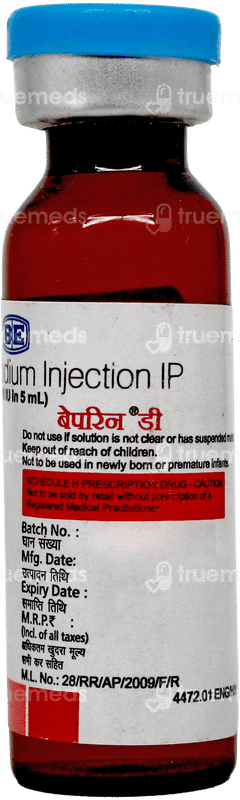 Beparine D Injection 5ml