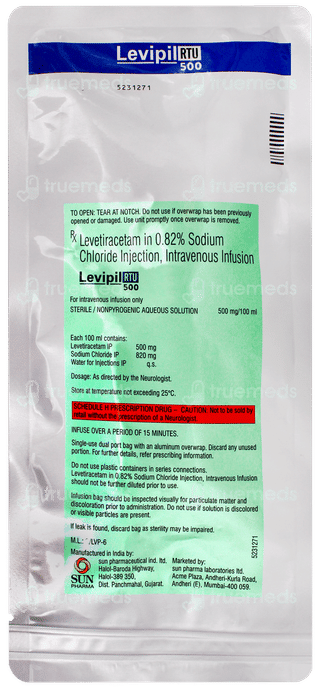 Levipil Rtu 500 Infusion 100ml