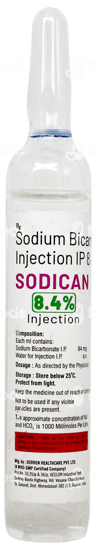 Sodican 8.4% Injection 25Ml