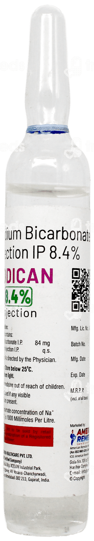 Sodican 8.4% Injection 25Ml