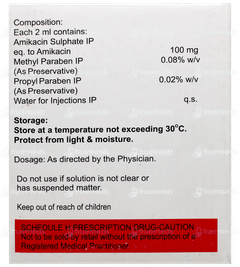 Amikind 100 Injection 2ml